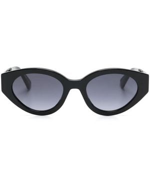 Moschino Eyewear オーバルフレーム サングラス - ブルー