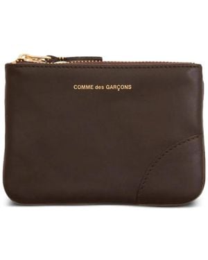 Comme des Garçons Zipped Wallet - Brown