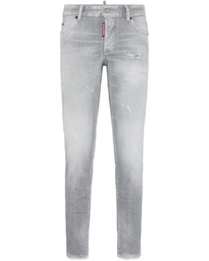 DSquared² Jennifer Medium-Waist Jeans - Gray
