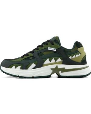 A Bathing Ape Shark Sta Trainers - Green