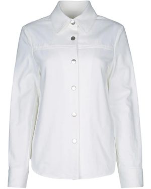 Jacob Cohen Hemdjacke Mit Logo-Patch - Weiß