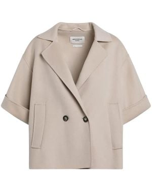 Weekend by Maxmara Kurzer Mantel Aus Wolle - Natur