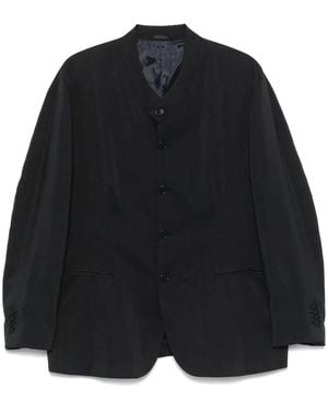 Giorgio Armani Sakko Mit Stehkragen - Schwarz