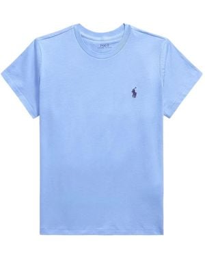 Polo Ralph Lauren Embroidered-Logo T-Shirt - Blue
