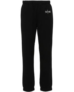 Chiara Ferragni Embroidered-Logo Track Trousers - Black