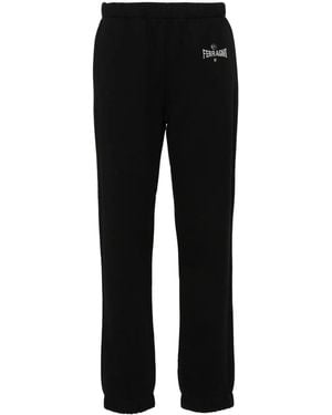 Chiara Ferragni Embroidered-Logo Track Trousers - Black