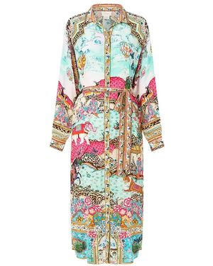 CAMILLA Belted Midi Dress - White