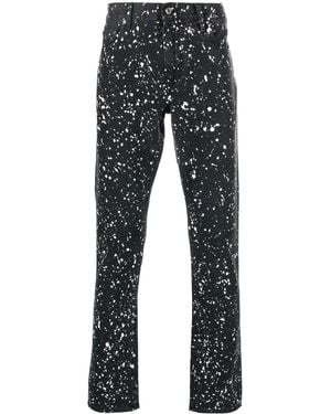 Off-White c/o Virgil Abloh Off-white Diag Outline Paint Skinny Jeans Black/white - Blue