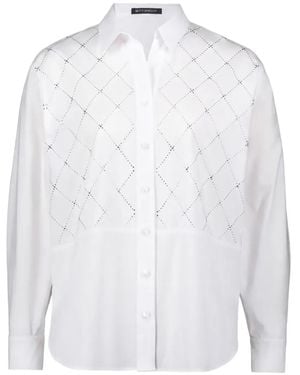 Betty Barclay Rhinestone-Embellished Long-Sleeve Shirt - White