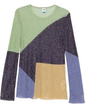 Missoni Trui Met Colourblocking - Blauw