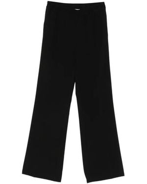 ERMANNO FIRENZE Logo-Waistband Straight-Leg Pants - Black