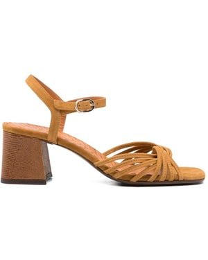 Chie Mihara Leske Suede Sandals - Brown