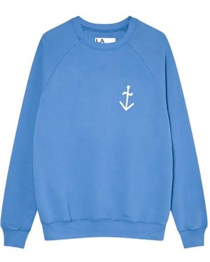 La Paz Logo-Detail Sweatshirt - Blue