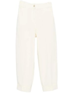 Pennyblack Cropped Turn-Up Jeans - White