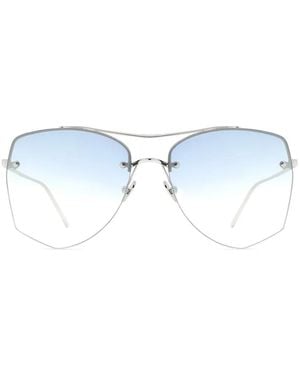 MYT Rimless Geometric-Frame Sunglasses - Blue