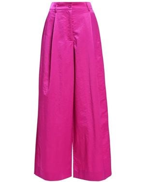 Essentiel Antwerp Pleated Palazzo Trousers - Pink