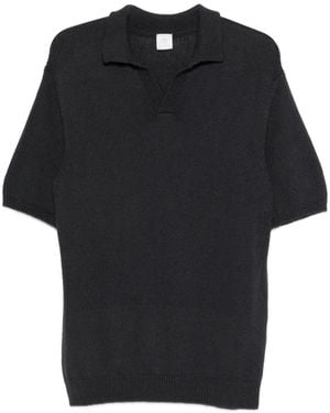 Eleventy Short-Sleeve Polo Shirt - Black