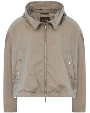Moorer Hooded Zip Jacket - Gray