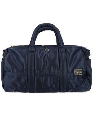 Porter-Yoshida and Co Tanker Logo-Detail Luggage Bag - Blue