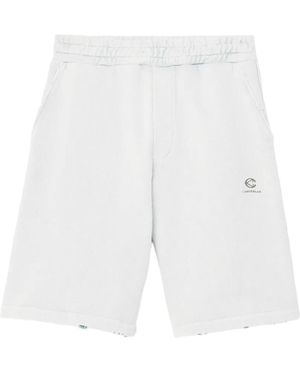 CAMPERLAB Frayed Track Shorts - White