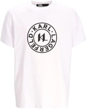 Karl Lagerfeld ロゴ Tシャツ - ホワイト