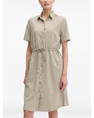 Jack Wolfskin Waimea Button Drawstring Short Dress - Natural
