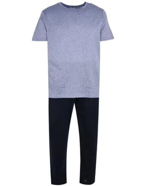 Zimmerli of Switzerland Short-Sleeve Pyjamas - Blue