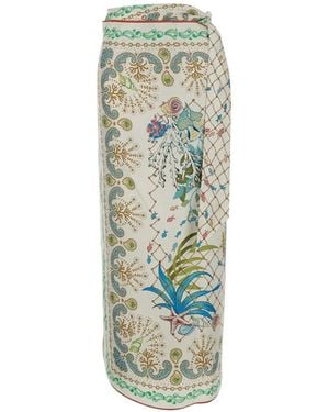 Mantero 1902 Jupe À Fleurs - White