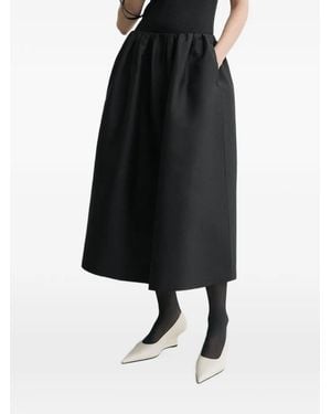 TOTEME Wool Midi Skirt - Black