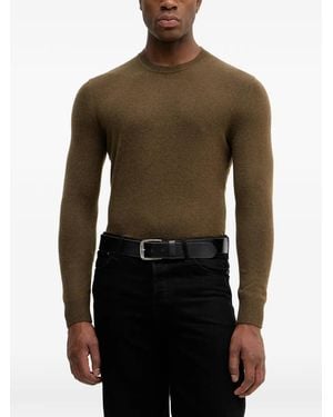 Sisley Crew-Neck Long-Sleeve Jumper - Green