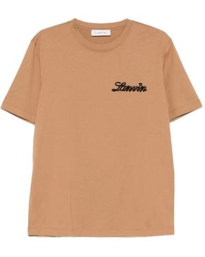 Lanvin Logo T-Shirt - Natural