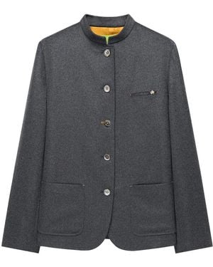 Shanghai Tang Lucky Egg Five-Button Mandarin-Collar Jacket - Grey