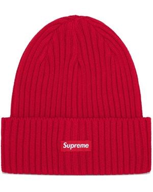 Supreme コットンビーニー - レッド