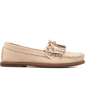 Henderson Tassia Fringed Loafers - Natural