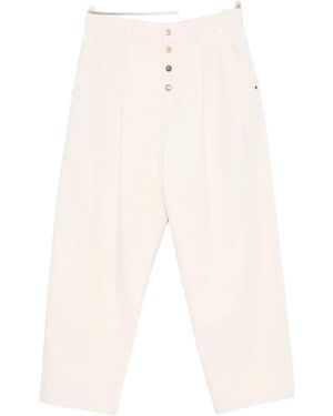 Moschino ロゴパッチ パンツ - ホワイト