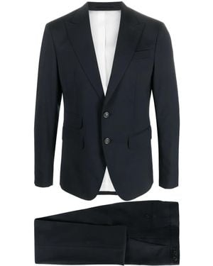 DSquared² Single-Breasted Wool Suit - Blue