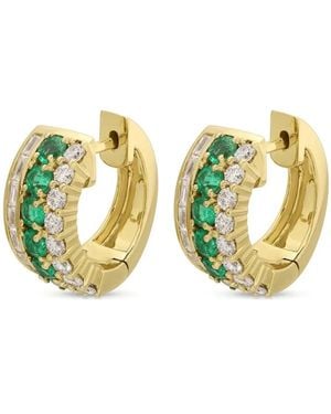 Anita Ko 18Kt Geelgouden Lola Oorbellen Met Smaragd En Diamant - Metallic