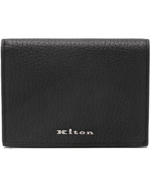 Kiton カードケース - ブラック