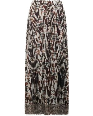 Pierre Louis Mascia Ceto Pleated Maxi Skirt - Natural