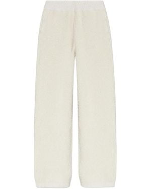 Lacoste Pantalon En Maille - Blanc