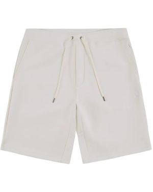 Polo Ralph Lauren Double-Knit Drawstring Shorts - White