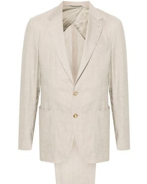 Canali Single-Breasted Suit - White
