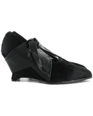 Uma Wang Knottedpoint Knot-Detail Pumps - Black