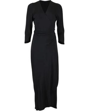 Peter Cohen Sleevesign Wrap Dress - Black