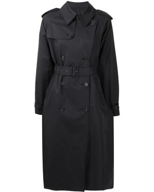 Nili Lotan Gabardina Con Doble Botonadura - Negro