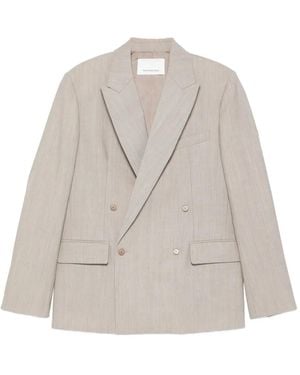 Frankie Shop Double-Breasted Blazer - White