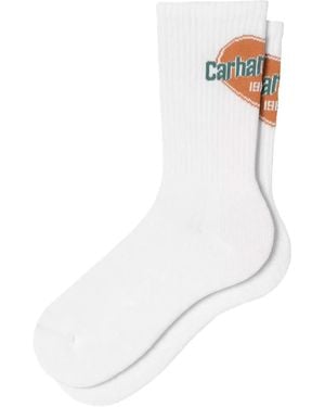 Carhartt Logo-Patch Socks - White