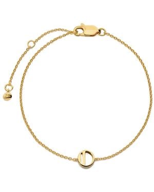 Monica Vinader Initial O Chain Bracelet - Metallic