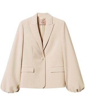 Twin Set Crêpe Jacket - Natural