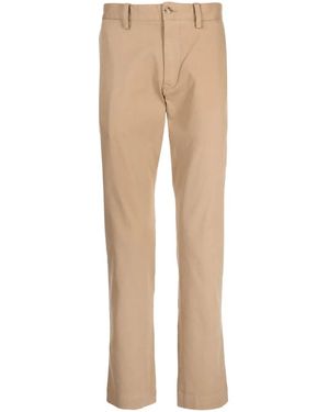 Polo Ralph Lauren Slim-Cut Stretch-Cotton Trousers - Natural
